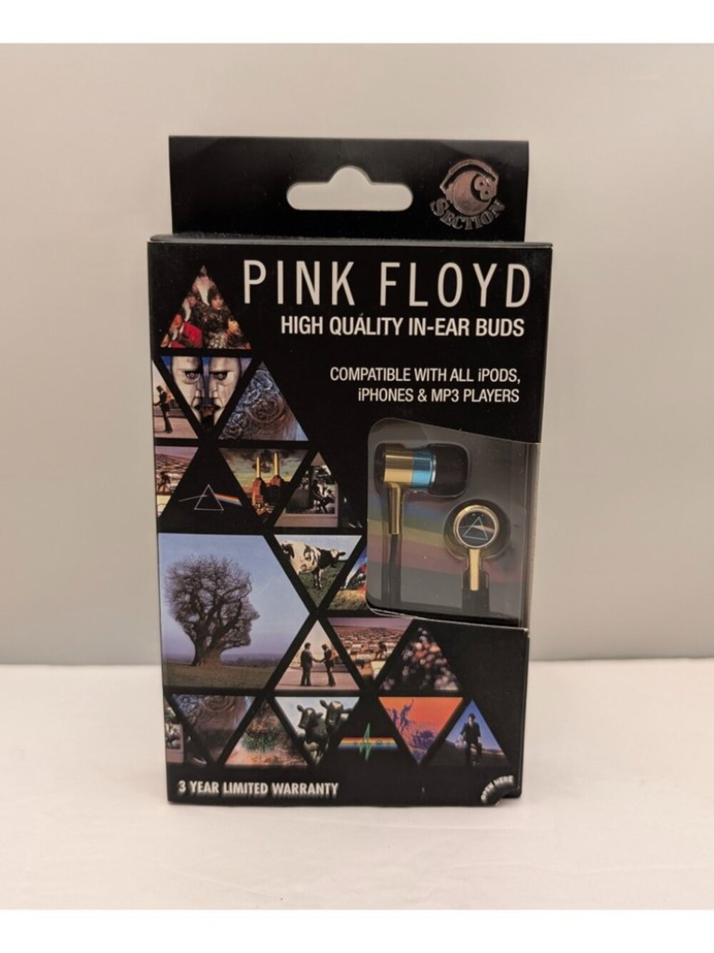 SECTION8 PINK FLOYD High Quality Wired In-Ear Buds | 1.2m Cord | RBW-5093 | NEW
